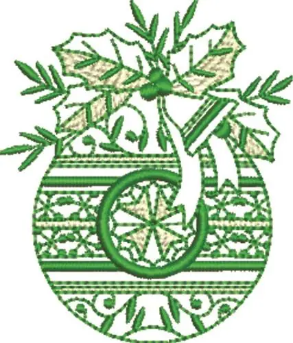Christmas Ornament Bell Embroidery Design Best Seller