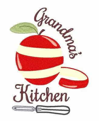 Buy Online Grandmas Kitchen Embroidery Design