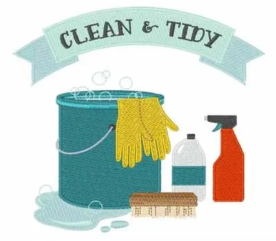 Clean & Tidy Embroidery Design Free Shipping