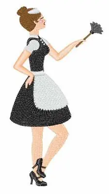 French Maid Embroidery Design Cheap