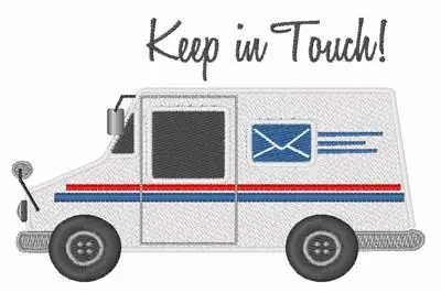 Keep In Touch Embroidery Design Today Only