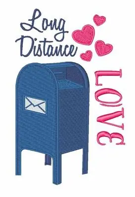Special Offer Long Distance Love Embroidery Design