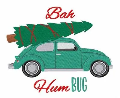 Buy Online Bah Hum Bug Embroidery Design