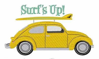 Surfs Up Embroidery Design Buy Online