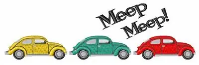 Trending Meep Bug Embroidery Design