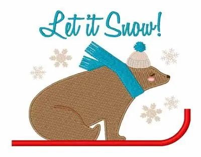 Let It Snow Embroidery Design Special Offer
