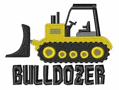 Bulldozer Embroidery Design Instant Buy