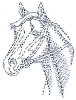 Thoroughbred Head Embroidery Design Must Have