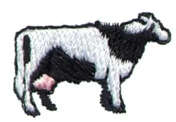 1" Cow Embroidery Design Today Only