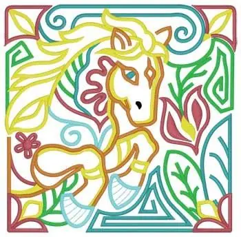 Horse Jumping Embroidery Design Hassle-Free Returns