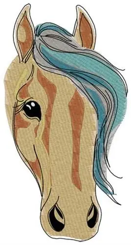 Special Offer Horse Head Embroidery Design
