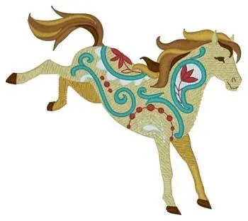Paisley Horse Embroidery Design Get Yours