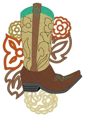 Flash Sale Boot Embroidery Design