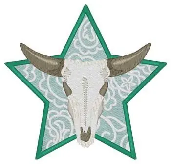 Bulk Order Bandana Skull Embroidery Design
