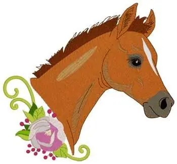 Cheap Foal Head Embroidery Design
