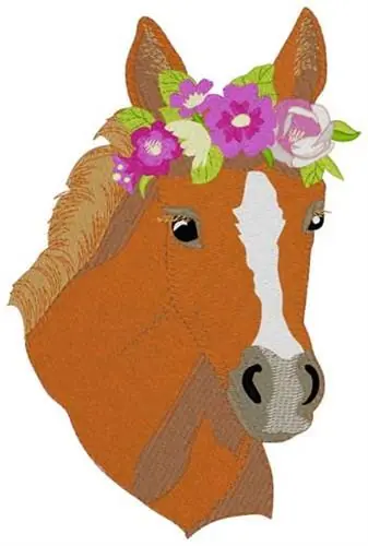 Filly Head Embroidery Design Super Sale