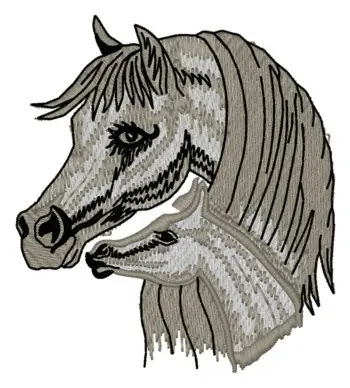 Arabian & Colt Embroidery Design Best Choice