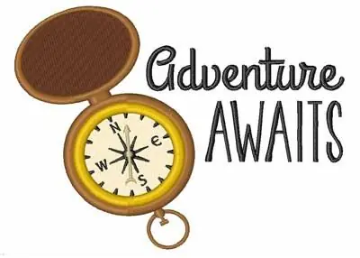 Adventure Awaits Embroidery Design Discount