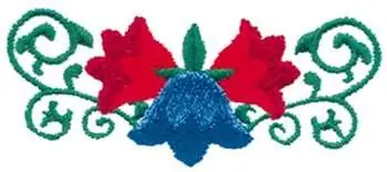 Floral Scroll Embroidery Design Cheap
