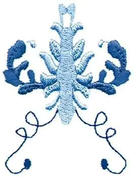 Authentic Scroll Embroidery Design