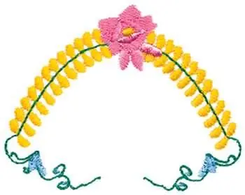 Rose Scroll Embellishment Embroidery Design Trusted Brand