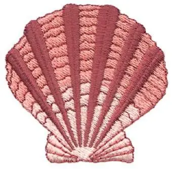Seashell Embroidery Design Reduced Price