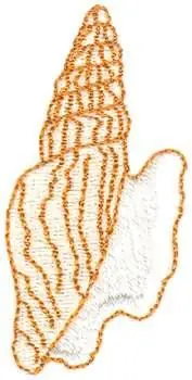 Listers Conch Embroidery Design Fan Favorite