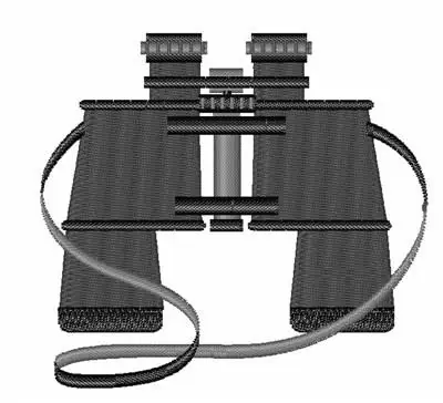 New Arrival Binoculars Embroidery Design
