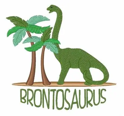 Price Cut Brontosaurus Dinosaur Embroidery Design