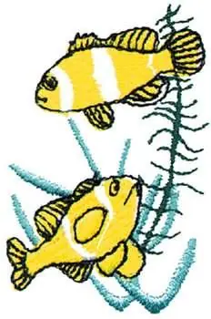 Clown Fish Embroidery Design Price Drop