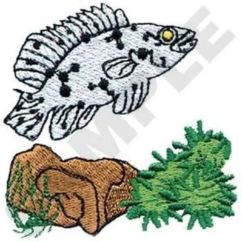Deal Spotted Grouper Embroidery Design