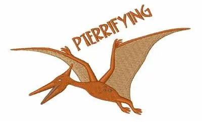 Pterrifying Embroidery Design Latest