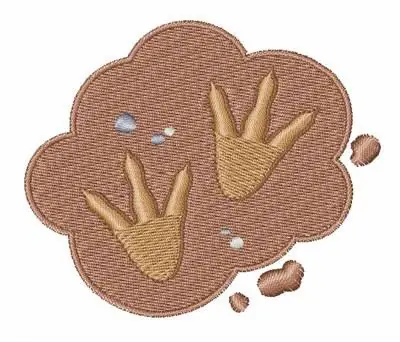 Dinosaur Footprints Embroidery Design Direct From Factory