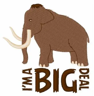 A Big Deal Embroidery Design Genuine