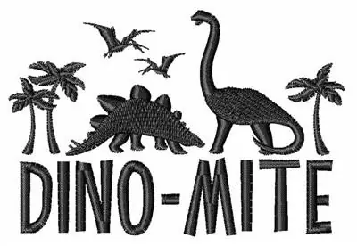 Special Offer Dino-Mite Embroidery Design