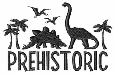 Brand New Prehistoric Dinos Embroidery Design