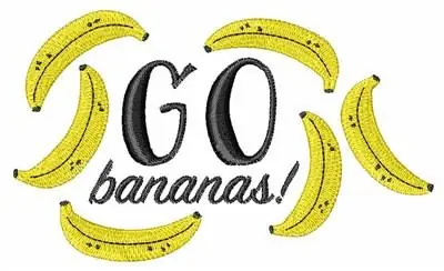 Go Bananas Embroidery Design New Arrival