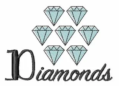 Must Have Diamonds Embroidery Design