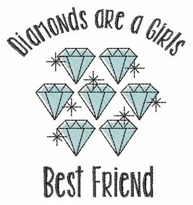 Reduced Price Girls Best Friend Embroidery Design