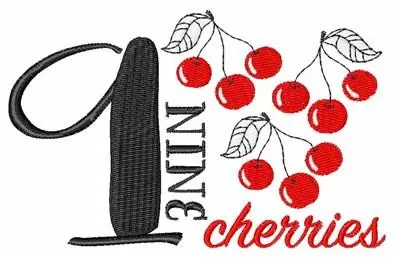 Nine Cherries Embroidery Design Hot Picks