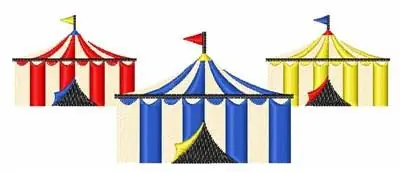 Handmade Circus Tents Embroidery Design