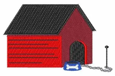 Dog House Embroidery Design Bargain