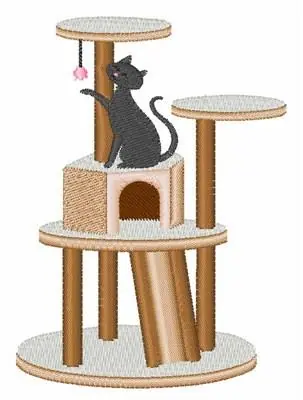 Cat House Embroidery Design Hassle-Free Returns