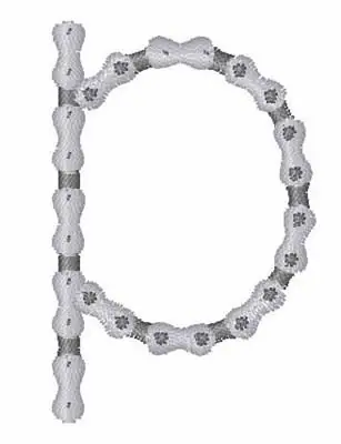 Bike Chain P Embroidery Design High Quality