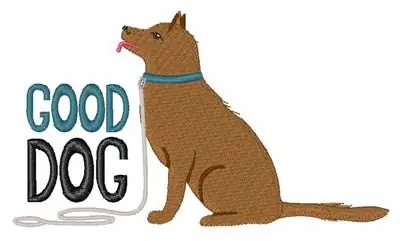 Good Dog Embroidery Design Secure Checkout
