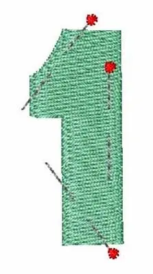 Time-Limited Pinned 1 Embroidery Design