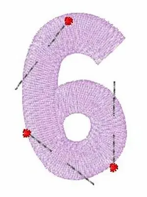 Super Sale Pinned 6 Embroidery Design