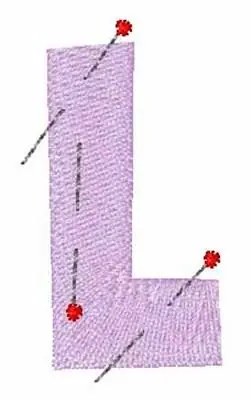 Top Pick Pinned L Embroidery Design