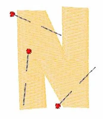 Pinned N Embroidery Design No Minimum Order