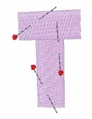 Pinned T Embroidery Design New Release